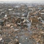 An aerial view of the demolition scene in Makoko, Lagos (Photo: @iamgbolahan/X)