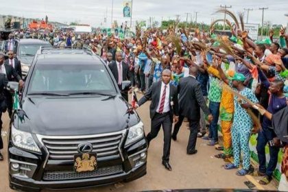 File photo of a government convoy