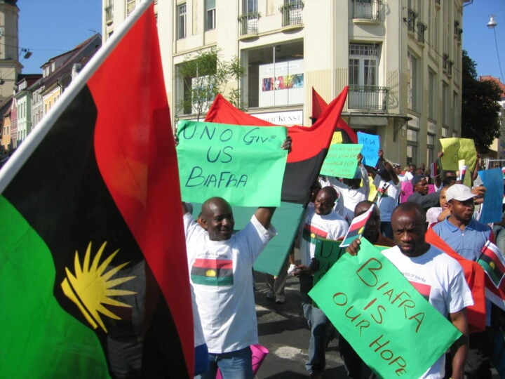 Pro-Biafra campaigners