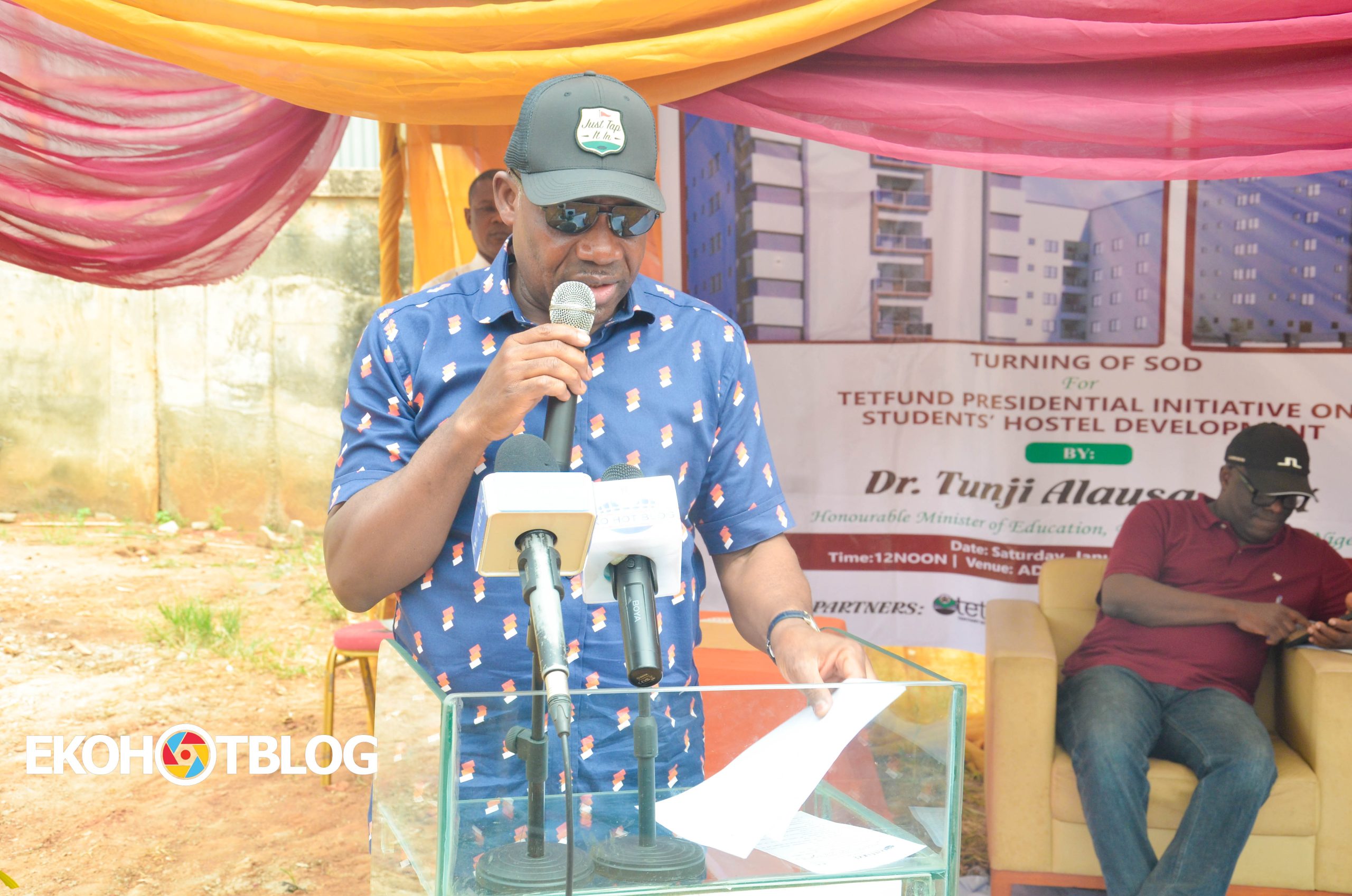 Alausa Flags Off TETFund Hostel Project at UNILAG