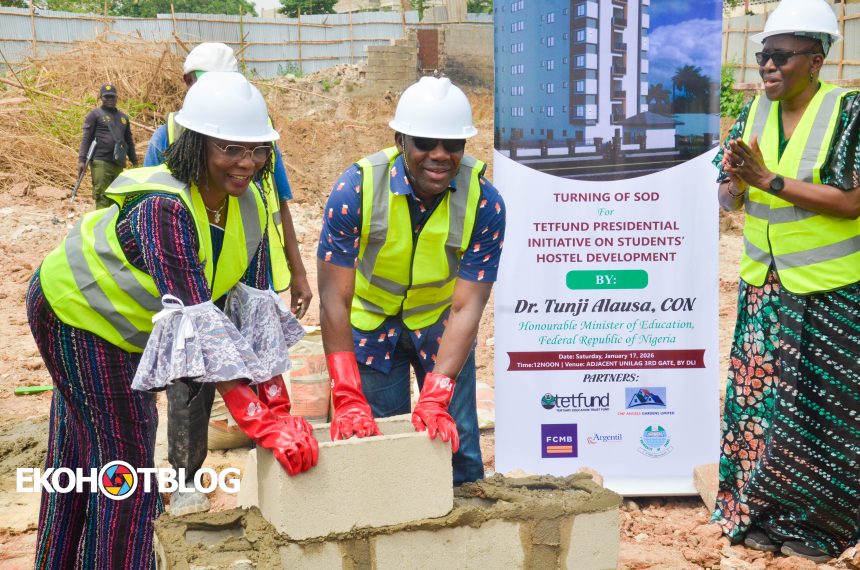 Alausa Flags Off TETFund Hostel Project at UNILAG