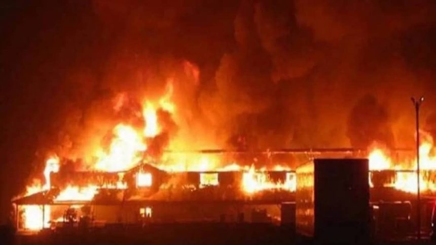 Fire Razes Ajegunle Shopping Complex, Goods Worth Millions Lost
