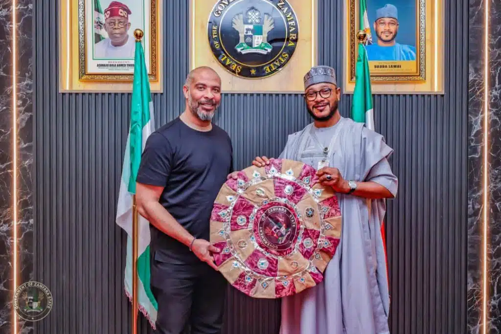 Zamfara Gov Hosts Super Eagles Coach 