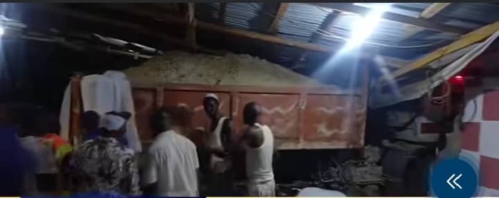 Scene of the deadly truck crash in Epe