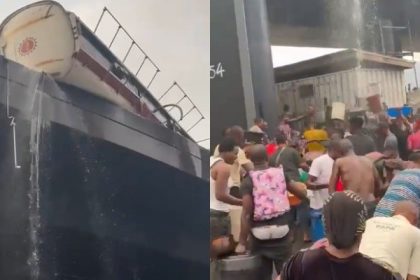 Tanker Overturns on Apapa Liverpool Bridge