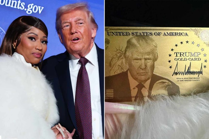 Nicki Minaj Reveals Trump Gold Card