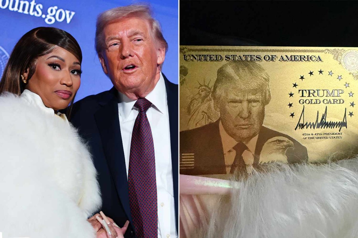 Nicki Minaj Reveals Trump Gold Card