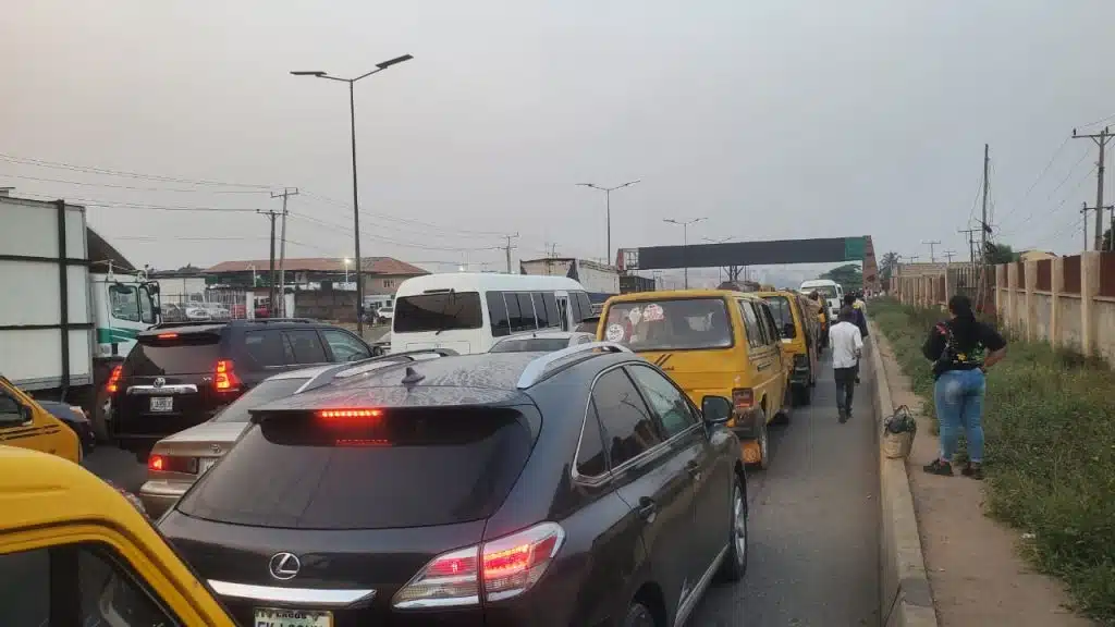 Otedola Bridge Accident Brings Lagos Inbound Traffic to Standstill