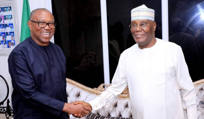 Peter Obi and Atiku Abubakar.. PHOTO: X/Atiku
