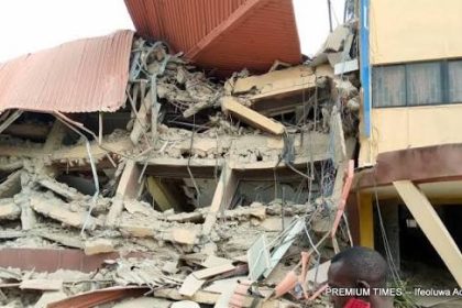 Tension in Ikorodu as Public School Building Collapse