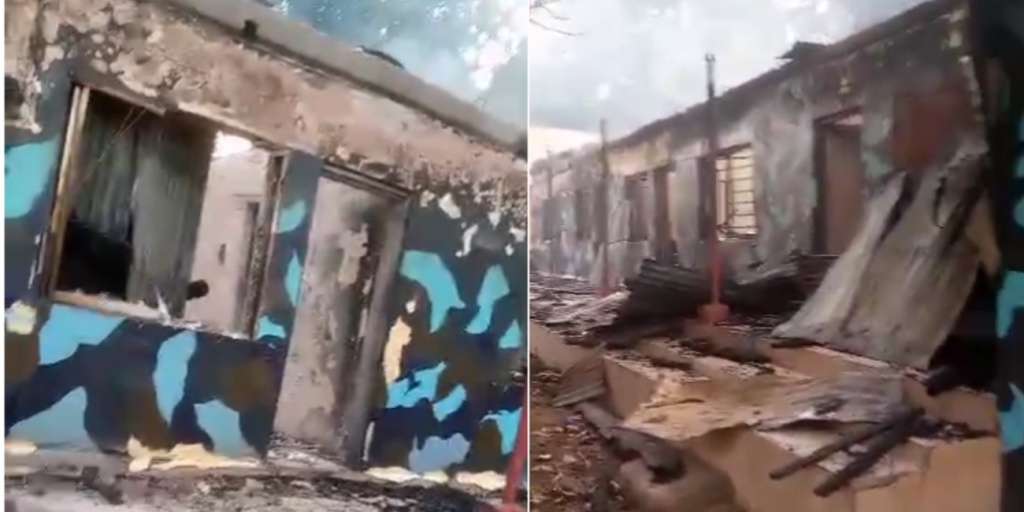 Fire Guts Police Mobile Force Armoury, Office In Benue