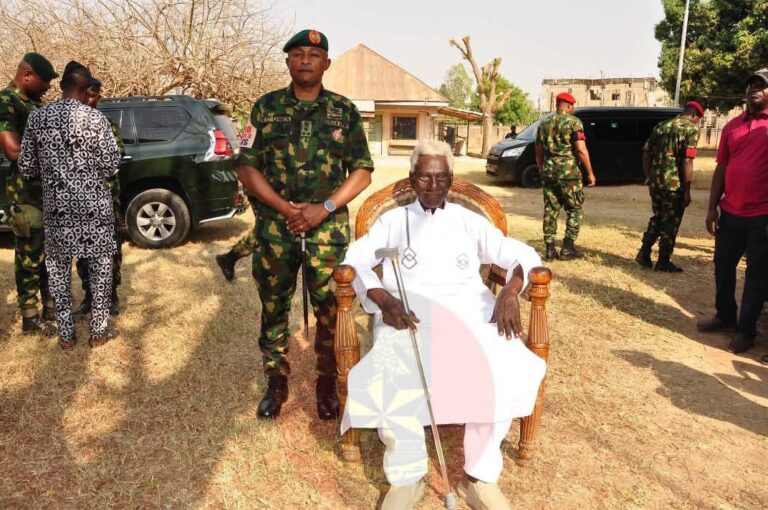 Nigerian Army Honours 106-Year-Old World War II Veteran in Taraba