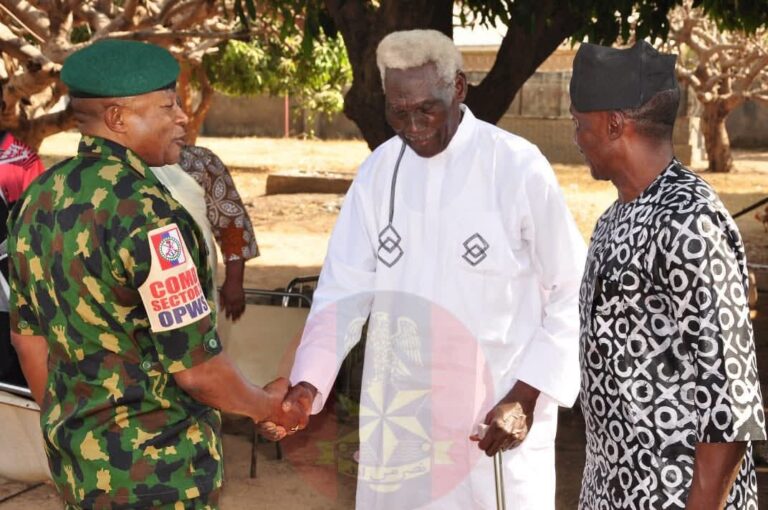 Nigerian Army Honours 106-Year-Old World War II Veteran in Taraba