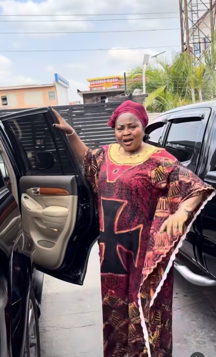 Regina Daniels Gifts Mum Two SUVs