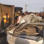 Granite-Laden Truck Kills Motorist, Injures Wife at Eleko Junction