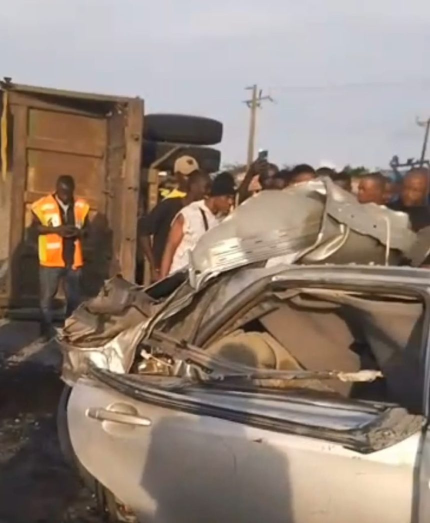 Granite-Laden Truck Kills Motorist, Injures Wife at Eleko Junction