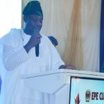 Minister of Education, Dr. Tunji Alausa, at his induction as an Epe Club member