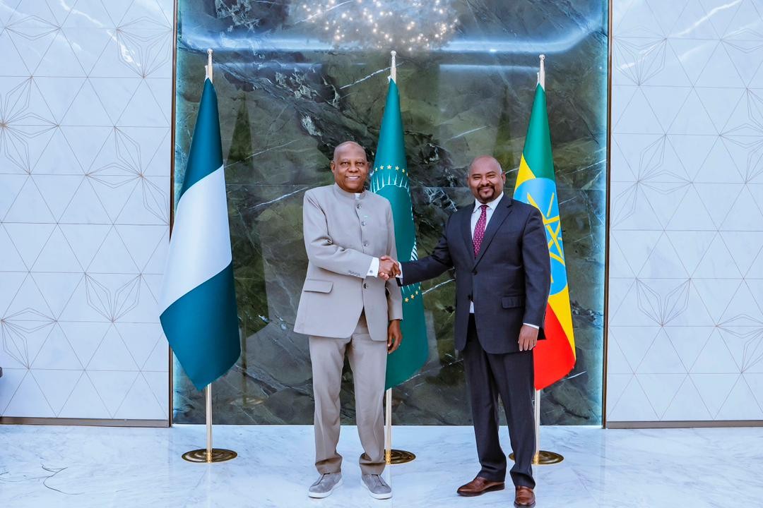 BREAKING: Shettima Arrives in Addis Ababa for AU Summit