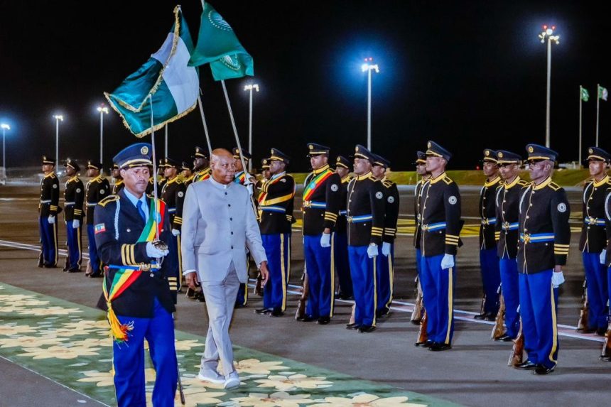 BREAKING: Shettima Arrives in Addis Ababa for AU Summit