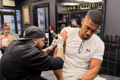 Anthony Joshua Gets Tribute Tattoos for Friends Lost