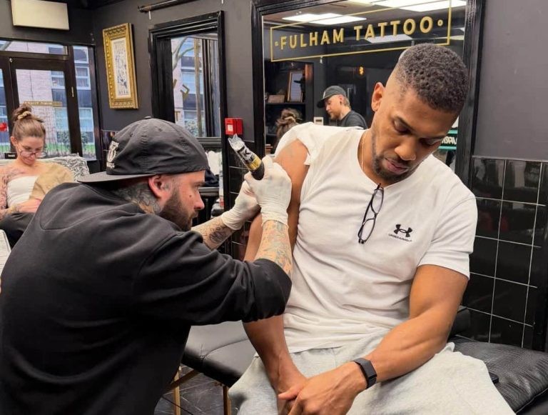 Anthony Joshua Gets Tribute Tattoos for Friends Lost