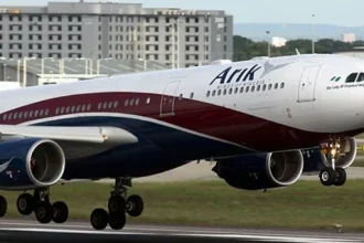 Arik Air Aircraft Diverts To Benin Engine Failure