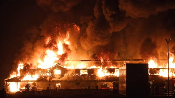 Fire Guts Petrol Station in Igbeti