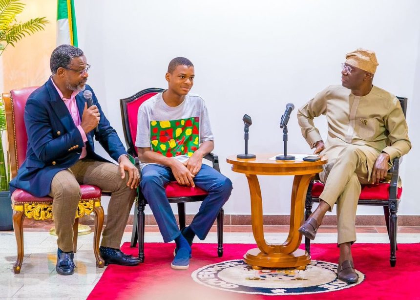 Autistic Teen Artist Kanyeyachukwu Meets Sanwo-Olu After Historic Guinness World Record