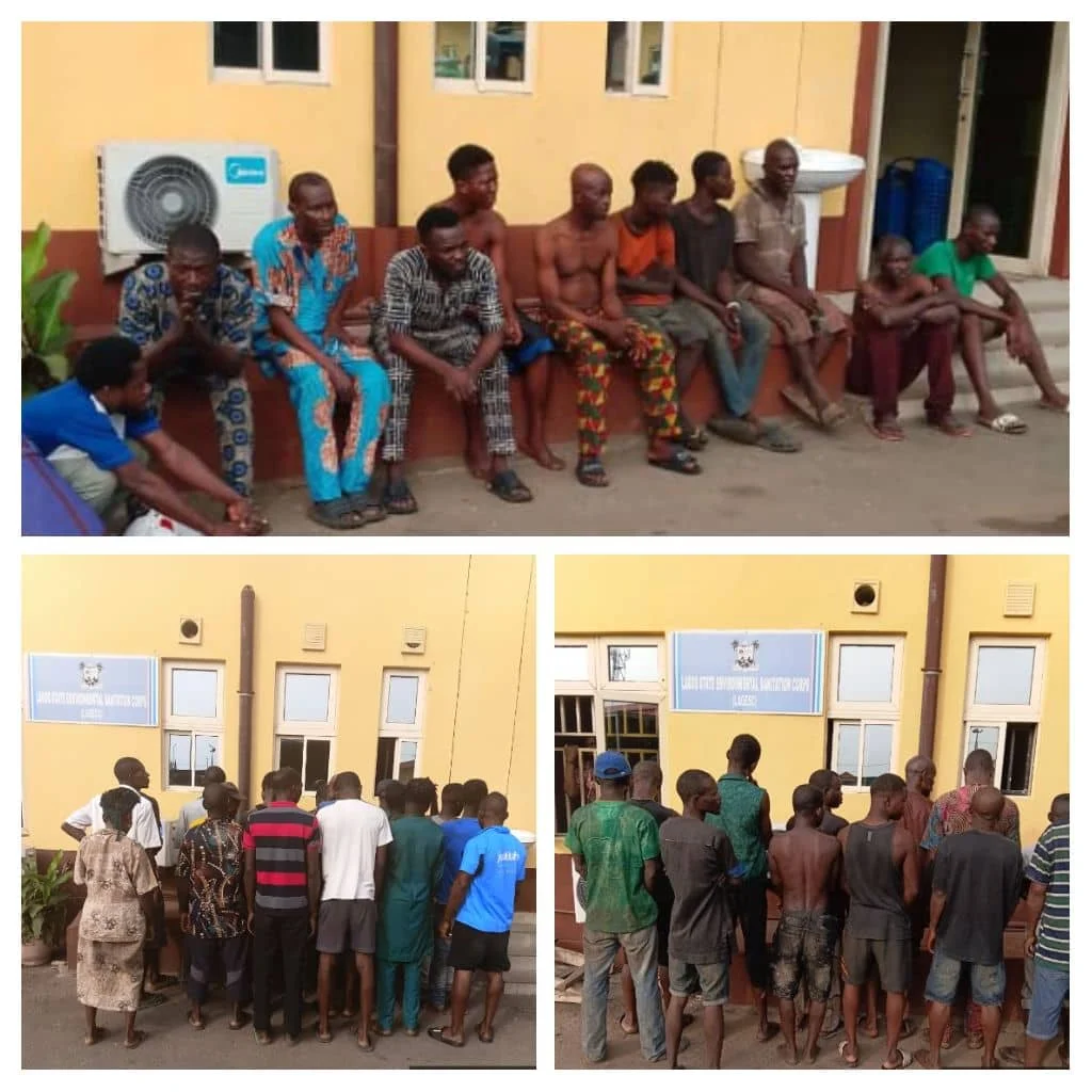 Lagos Intensifies Sanitation Drive, Arrests 46 in Early Morning Raids