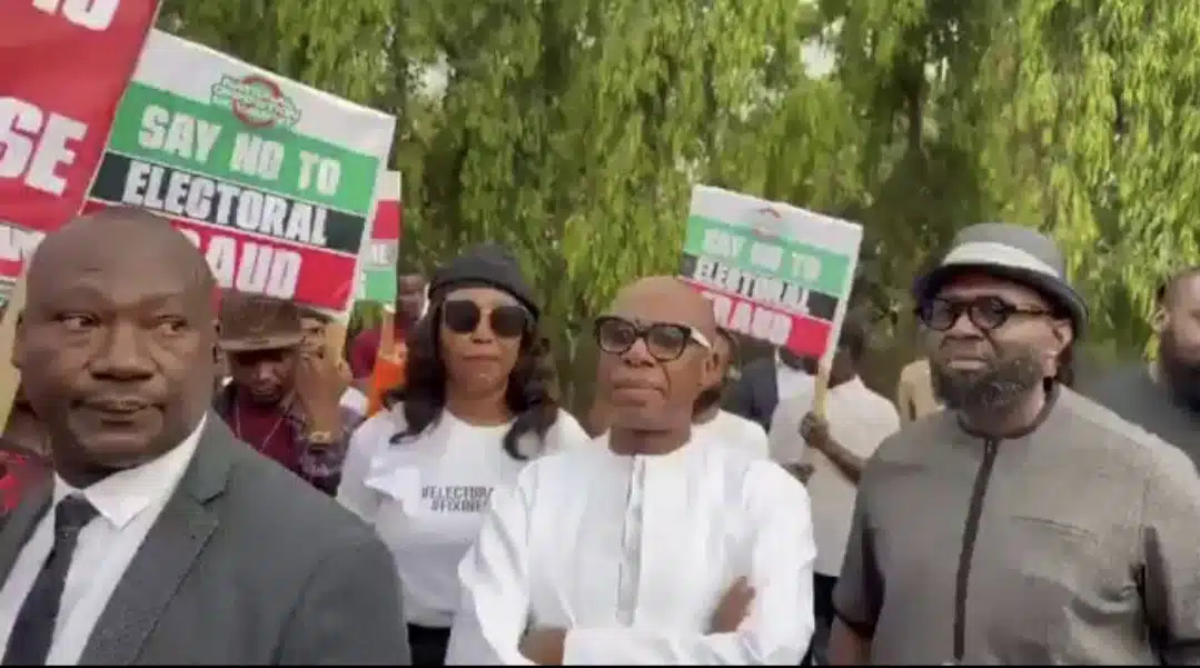 Rotimi Amaechi Joins Election Reforms Protest
