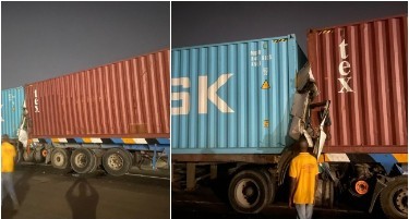 Driver, Assistant Killed as Two Container Trucks Collide in Lagos
