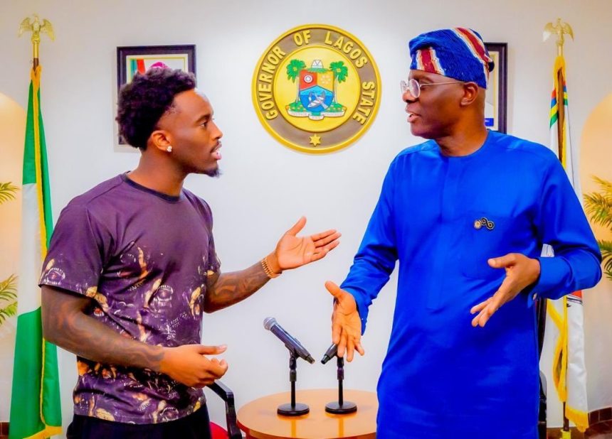 Kai Cenat Meets Sanwo-Olu During Lagos Visit