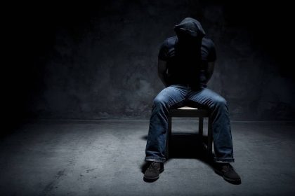 ‎Kidnapped man in a dark room