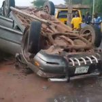 Lexus Jeep Somersaults in Lagos, Two Escape with Injuries
