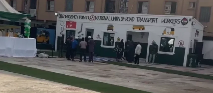 NURTW Dedicates Ultra-Modern Garage to Tinubu in Lagos