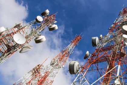 Telecoms towers used to illustrate the story