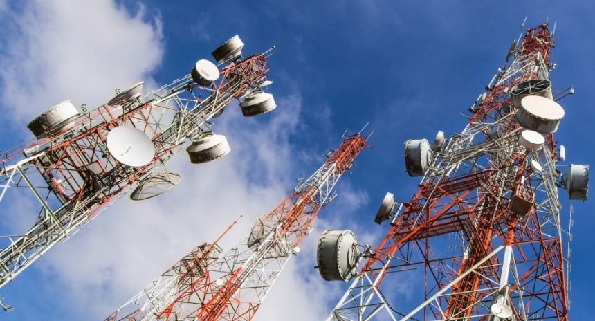 Telecoms towers used to illustrate the story