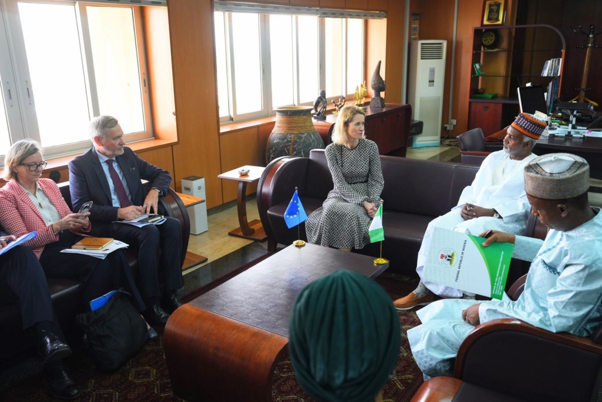 European Union (EU) High Representative Kaja Kallas and Minister of Foreign Affairs, Yusuf Tuggar in Abuja