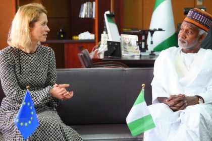 European Union (EU) High Representative Kaja Kallas and Minister of Foreign Affairs, Yusuf Tuggar in Abuja