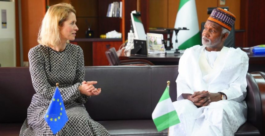 European Union (EU) High Representative Kaja Kallas and Minister of Foreign Affairs, Yusuf Tuggar in Abuja