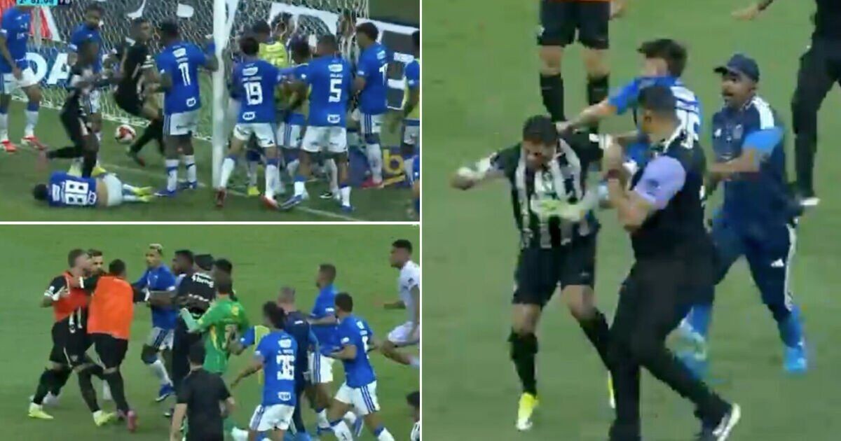 23 Players Sent Off After Cruzeiro, Atletico Mineiro Brawl