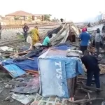Fire Breaks Out as Task Force Clears Fagba Railway Corridor