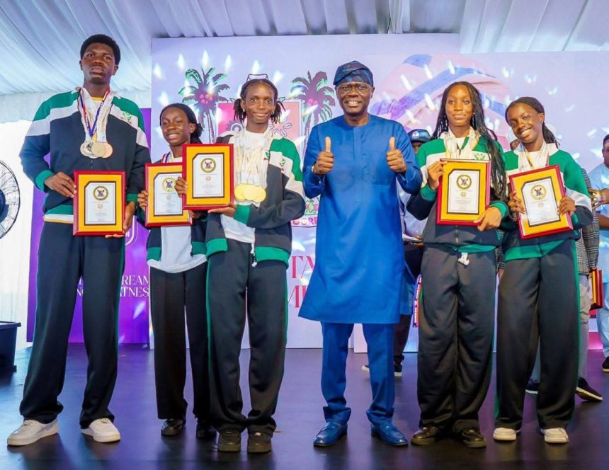 Sanwo-Olu Hosts Young Champions After Medal Sweep in Doha
