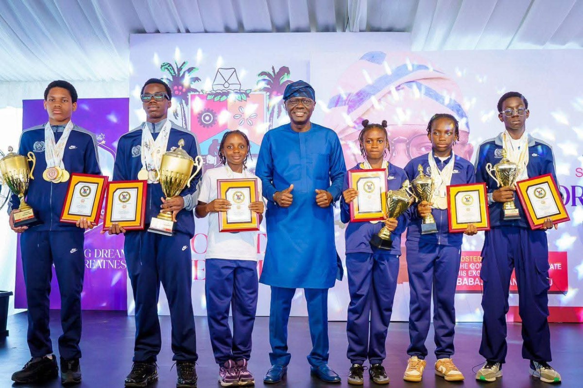Sanwo-Olu Hosts Young Champions After Medal Sweep in Doha