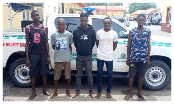 Lagos Taskforce Arrests Five Suspected ‘Omotaku’ Hoodlums