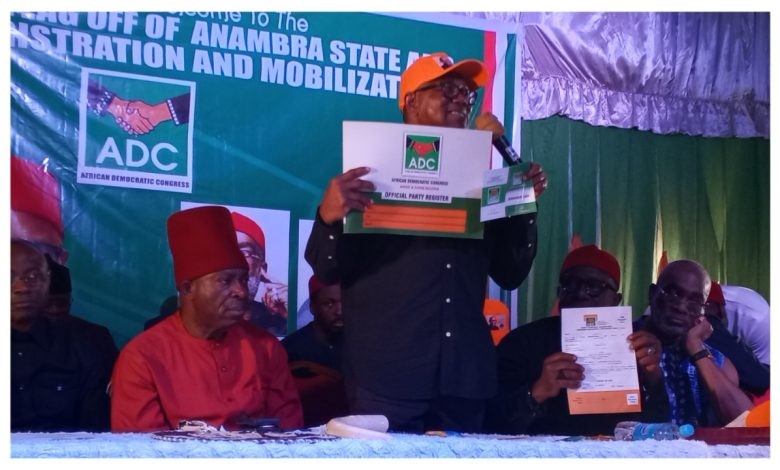 BREAKING: Peter Obi Picks ADC Membership Card