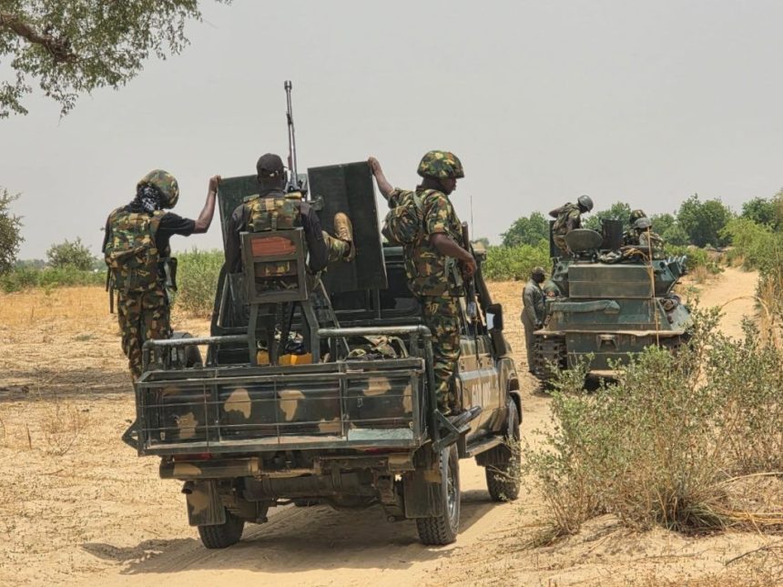 Soldiers Recover Weapons After Repelling Attack in Ngoshe