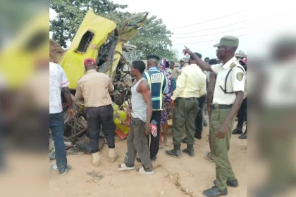 Tyre Burst Triggers Crash, Kills Vulcaniser Repairing Truck in Ogun
