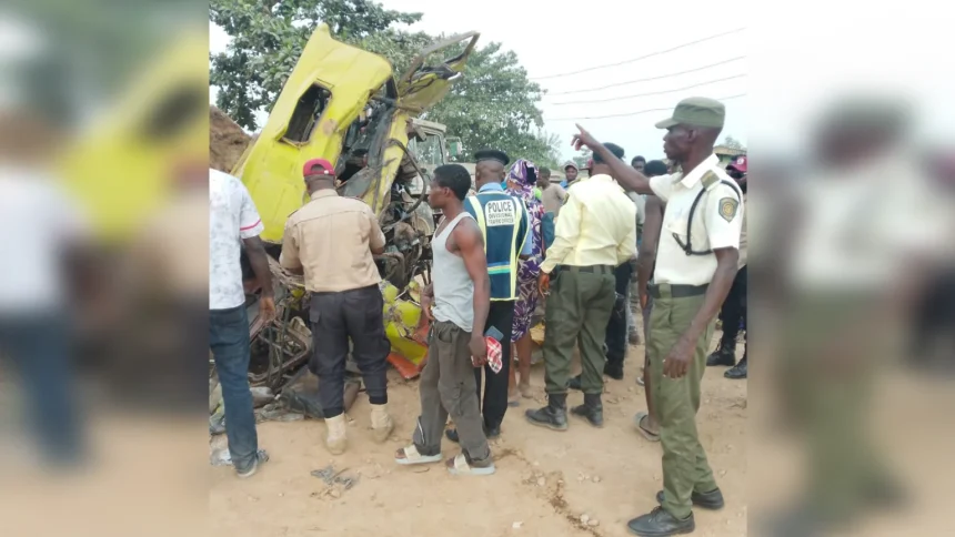 Tyre Burst Triggers Crash, Kills Vulcaniser Repairing Truck in Ogun