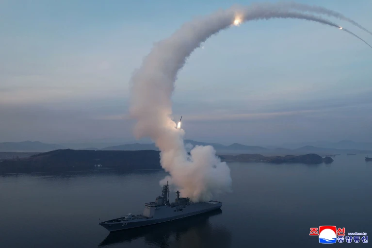 Kim Jong Un Watches Cruise Missile Test With Daughter